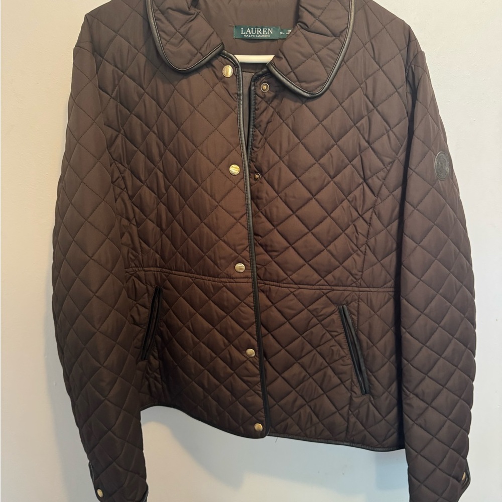 Ralph Lauren Dark Brown Quilted Jacket